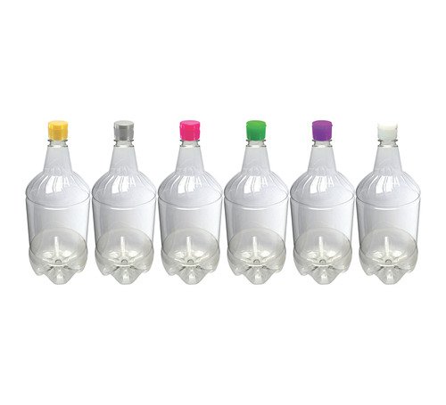 3 Frasco Plástico Cristal 1,5l Tampa Fliptop Batoque Gr2 - Imagem 4