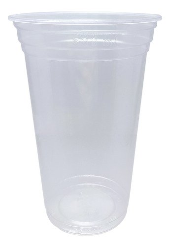 100 Copos Descartáveis Plásticos Tampa C/ Furo Pp 500/550ml - Imagem 2