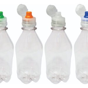 70 Frasco Cristal Pet 350ml Tampa Sport Fliptop Agu