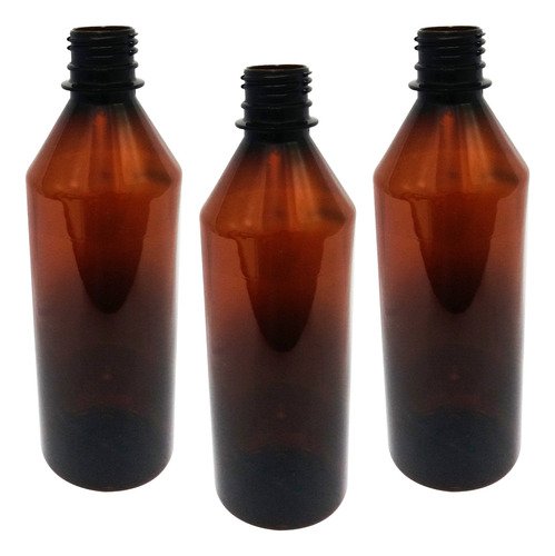 50 Frascos Plástico Âmbar 500ml Tampa Difusor Varetas Cos - Imagem 2