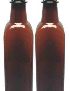 12 Frascos Plástico Âmbar 500ml Válvula Bico Pato L Aze