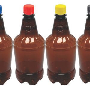 6 Frascos Plástico Âmbar Pet 750ml Tampa S Batoque Gr2