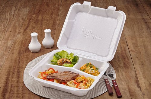 16 Lancheira Branca Isopor 255x235x90mm Bom Apetite Bh132 - Imagem 2