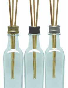 128 Frascos Plástico Cristal 500ml Tampa Difusor Varetas Aze