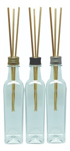 760 Frascos Plástico Cristal 500ml Tampa Difusor Varetas Aze