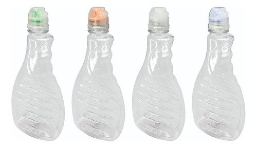 400 Frascos Cristal Pet 500ml Tampa Sport Fliptop Bor - Imagem 2