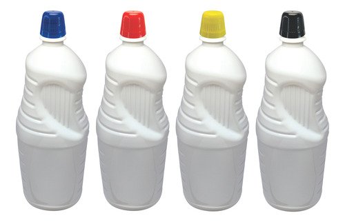 3 Frascos Plástico Branco Pet De 2l Com Tampa Dosadora Ama