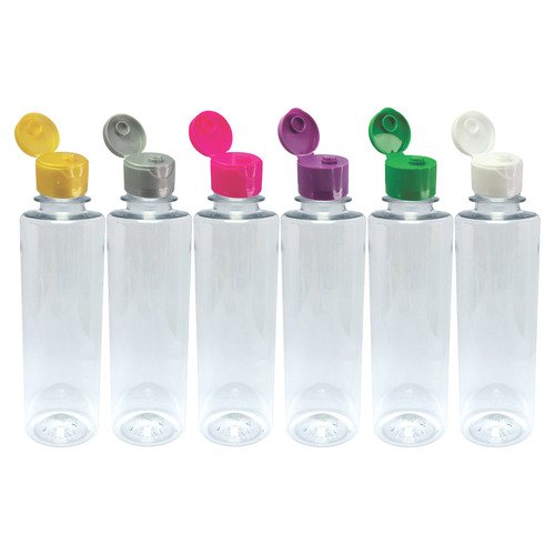 216 Frascos Plásticos Cristal Pet 250ml C/ Tampa Fliptop Cos - Imagem 2