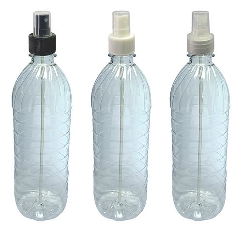 392 Frascos Plásticos Cristal Pet 1l Válvula Spray S Suc