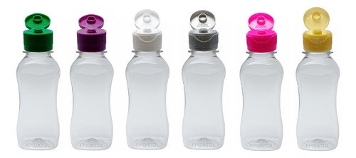 2541 Frascos Plástico Cristal Pet 120ml Fliptop Batoque Cat - Imagem 3