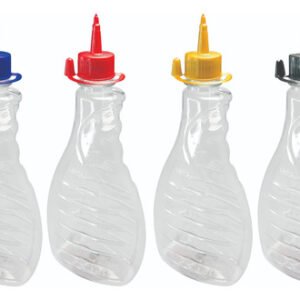 100 Frascos Plástico Cristal Pet 500ml C/ Bico Aplicador Bor