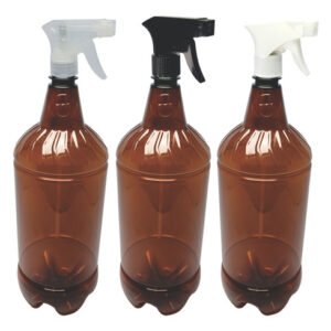 24 Frascos Plásticos Âmbar 2l Válvula Gatilho Gr2