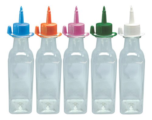 211 Frasco Plástico Cristal Pet 250ml C/ Bico Aplicador Aze - Imagem 2