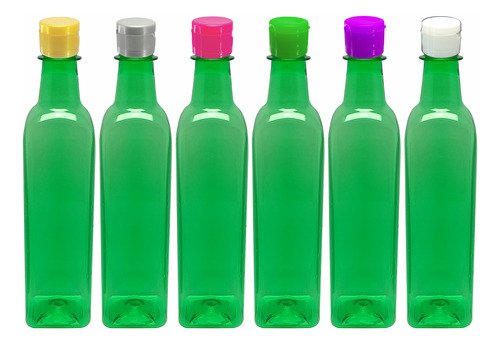 760 Frascos Plástico Verde Pet 500ml C/ Tampa Fliptop Aze - Imagem 4