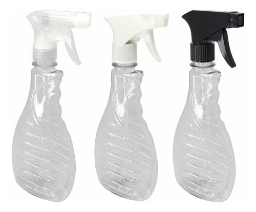 170 Frascos Plásticos Cristal Pet 500ml Válvula Gatilho Bor