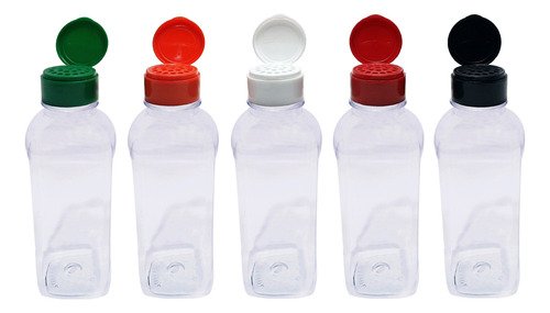 47 Frascos Plástico Cristal Pet 500ml Tampa Peneira Qua