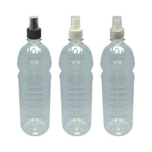 27 Frascos Plástico Cristal Pet 900ml Válvula Spray S Sho