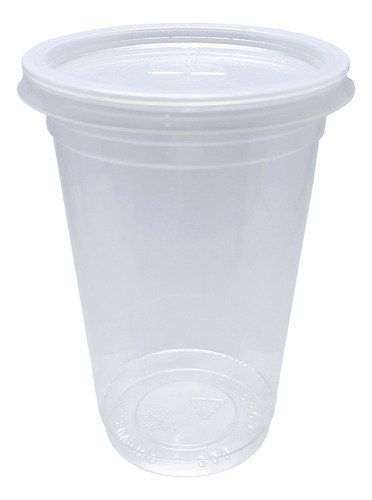 300 Copos Descartáveis Plásticos Tampa S/ Furo Pp 300/330ml