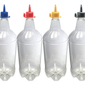 24 Frascos Plástico Cristal Pet 2l C/ Bico Aplicador Gr2