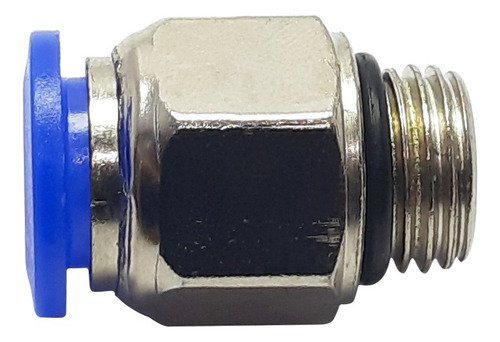 1 Conexão Pneumática Reta Macho Rosca 1/4 X Tubo 10mm