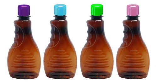 16 Frasco Ambar Pet 300ml Aromatizante Tampa Batoque Bor - Imagem 2