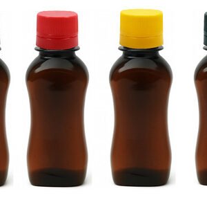 49 Frasco Plástico Ambar Pet 120ml Tampa Rosca Lacre Cat