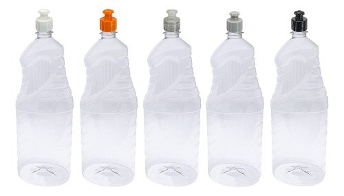 3 Frascos Plástico Cristal Pet De 2l Com Tampa Pushpull Ama - Imagem 2