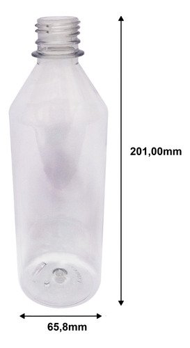 108 Frasco Cristal Pet 500ml Tampa Sport Fliptop Cos - Imagem 6