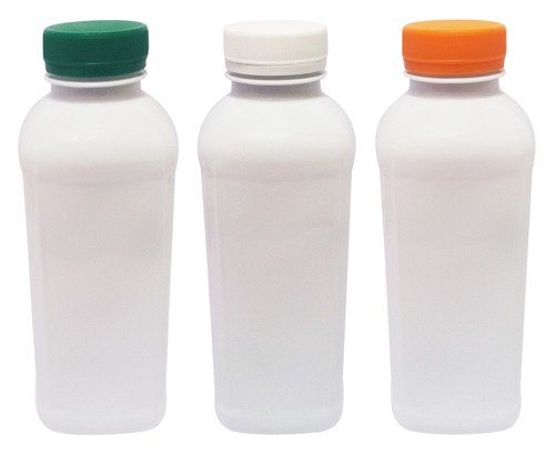 791 Frascos Plástico Branco Pet 500ml Tampa Rosca Lacre Qua