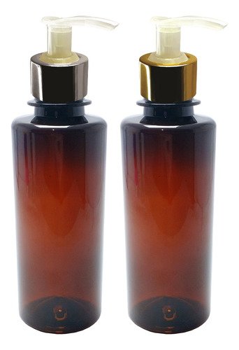 450 Frasco Plástico Ambar Pet 200ml Válvula Bico Pato L Cos