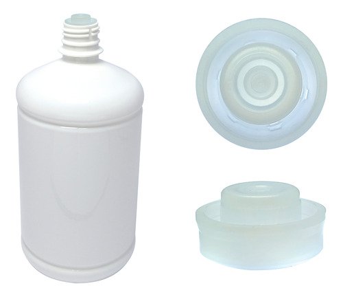 138 Frasco Plástico Branco Pet De 1l Com Tampa L Batoque Sab - Imagem 2