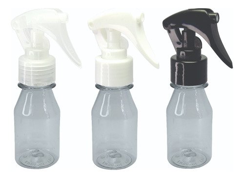 10 Frasco Plástico Cristal Pet 60ml Válv Mini Gatilho Far