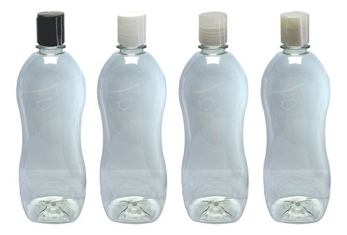 37 Frascos Plástico Cristal Pet 750ml Com Tampa Disktop Cat - Imagem 2