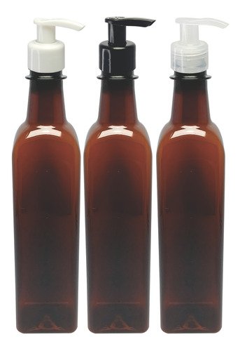 126 Frascos Plástico Âmbar 500ml Válvula Bico Pato S Aze