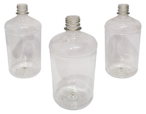 360 Frasco Plástico Cristal Pet De 1l Tampa Rosca 2 Bico Sab - Imagem 3