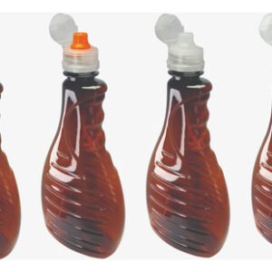 50 Frascos Âmbar Pet 500ml Tampa Sport Fliptop Bor