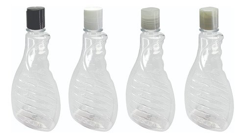 400 Frascos Plástico Cristal Pet 500ml C/ Tampa Disktop Bor - Imagem 3