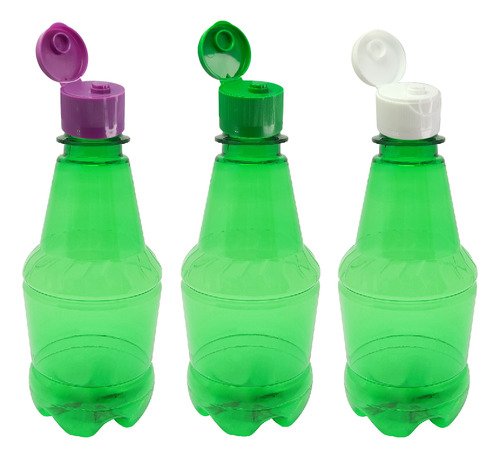 306 Frascos Plástico Verde Pet 300ml Fliptop Batoque Gr2 - Imagem 5