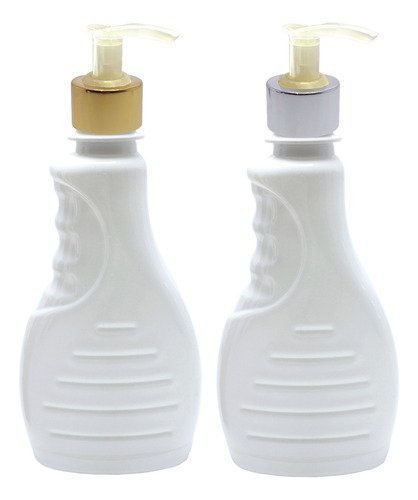924 Frasco Plástico Branco Pet 300ml Válvula Bico Pato L Bor