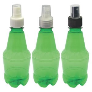 130 Frasco Plástico Verde Pet 300ml Válvula Spray S Gr2