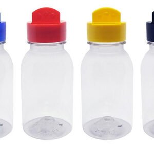 30 Frascos Plástico Cristal Pet 200ml Tempero Fliptop Det