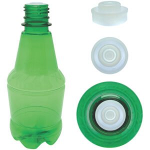 18 Frasco Plástico Verde Pet 300ml Batoque 12 Furos Gr2
