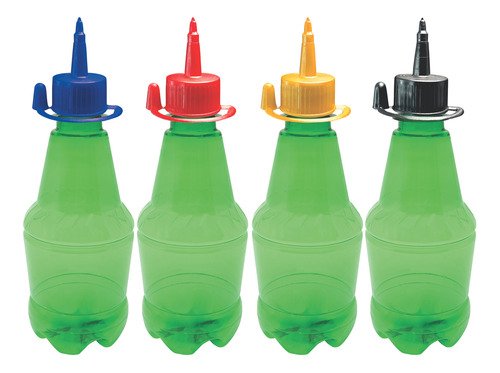 306 Frasco Plástico Verde Pet 300ml C/ Bico Aplicador Gr2