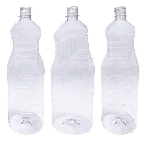 3 Frascos Plástico Cristal Pet De 2l Com Tampa Disktop Ama - Imagem 5