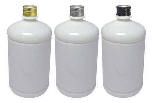 138 Frascos Plástico Branco Pet De 1l Tampa Difusor C/ F Sab