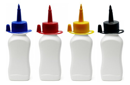 2541 Frasco Plástico Branco Pet 120ml C/ Bico Aplicador Cat