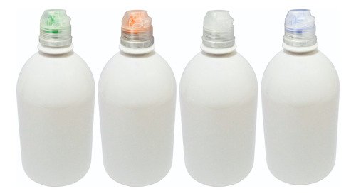 212 Frascos Branco Pet 500ml Tampa Sport Fliptop Sab - Imagem 2