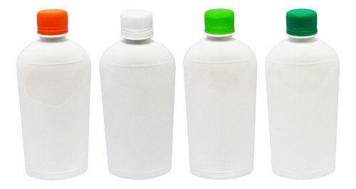 945 Frascos Plástico Branco Pet 400ml Tampa Rosca Lacre Min - Imagem 2