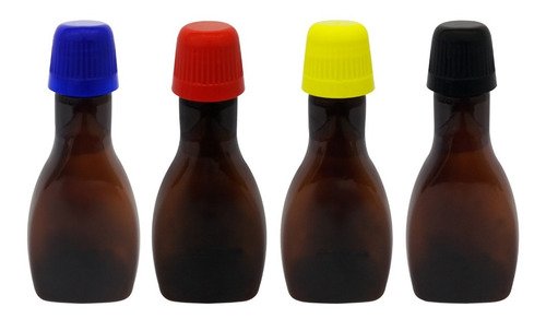 1323 Frasco Plástico Âmbar Pet 200ml Tamp Dosadora 20ml Mol