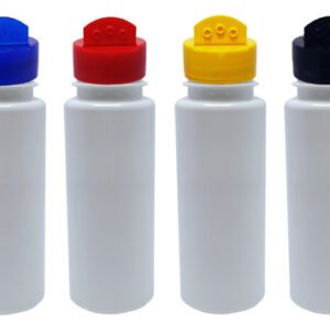 28 Frascos Plástico Branco Pet 200ml Tempero Fliptop Con